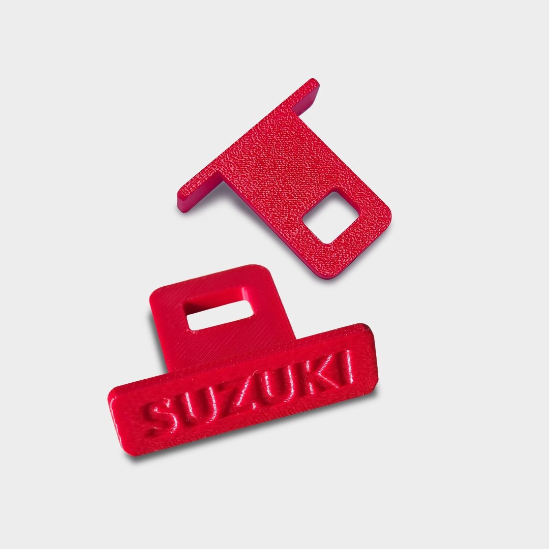 Seat Belt Alarm Stopper Clip for Suzuki Cars – | Red, Black, Fluorescent Yellow | Textured Finish