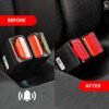 Seat Belt Alarm Stopper Clip for Suzuki Cars – | Red, Black, Fluorescent Yellow | Textured Finish