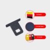 Seat Belt Alarm Stopper Clip for Suzuki Cars – | Red, Black, Fluorescent Yellow | Textured Finish